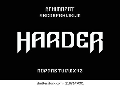 Alphabet font vector, suitable for poster, cover album and creative design. Vector illustration