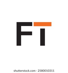 alphabet ft logo vector eps