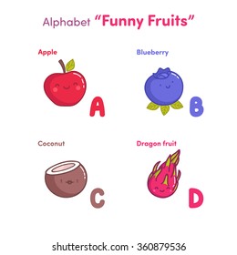 Alphabet "Funny Fruits"