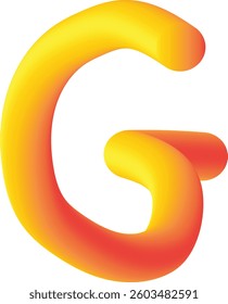 Alphabet G 3d design by illastation
