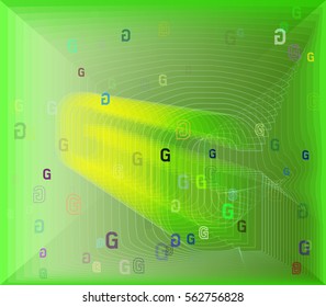 Alphabet G background art