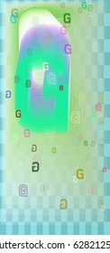 Alphabet G background icon