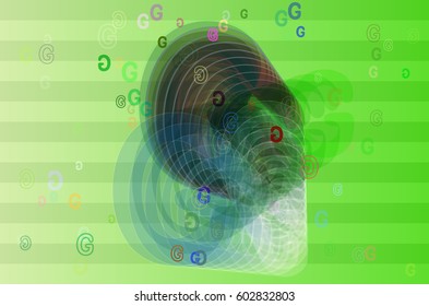 Alphabet G background template