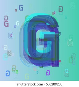 Alphabet G elements art