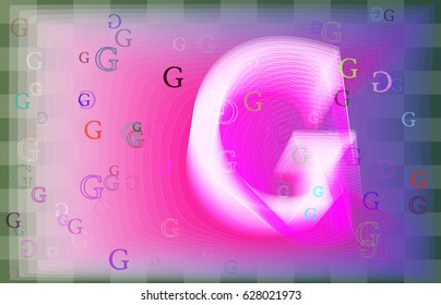 Alphabet G elements art
