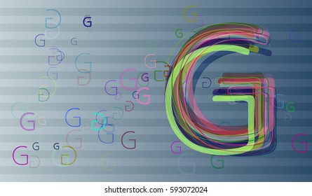 Alphabet G pattern elements