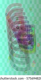 Alphabet G texture elements