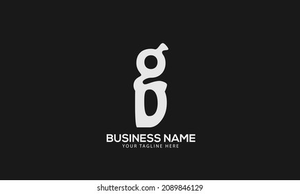 Alphabet GB oder BG abstrakte monogramm Vektorlogo-Vorlage