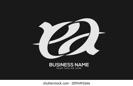 Alphabet EG or GE abstract monogram vector logo template
