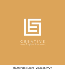 Alphabet GE EG Letter Artistic Logo Design. Initial Based Vector Template.