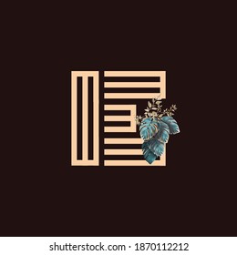 Alphabet Geometric, Letter C, Initial C. Illustration.