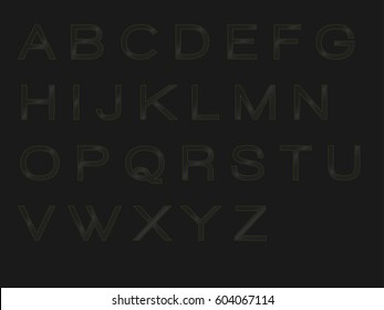 alphabet glass