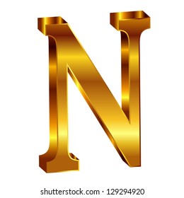 ? alphabet gold emblem