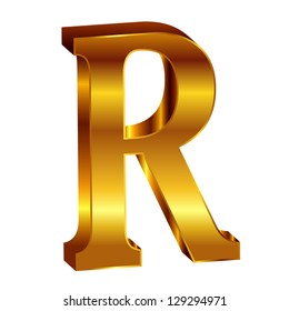 ? alphabet gold emblem