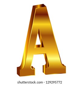 ? alphabet gold emblem