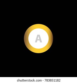 Alphabet in the gold ring