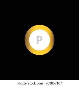 Alphabet in the gold ring
