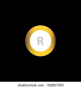 Alphabet in the gold ring