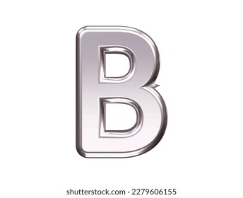 Alphabet gold silver text effect illustration transparent element