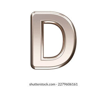 Alphabet gold silver text effect illustration transparent element