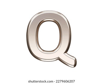 Alphabet gold silver text effect illustration transparent element