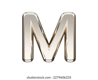 Alphabet gold silver text effect illustration transparent element