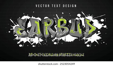 Alphabet Graffiti HipHop text vector Letters