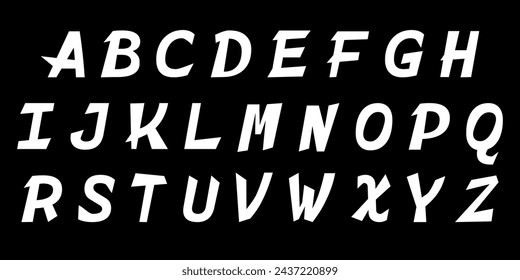 Alphabet in graffiti style. Vector EPS 10