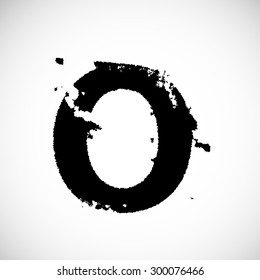 Alphabet Grunge Font Style. Vector Illustration .