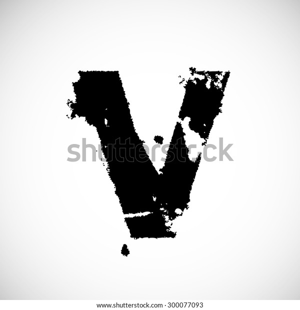 Alphabet Grunge Font Style Vector Illustration Stock Vector (Royalty ...