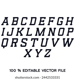Alphabet with grunge texture. Vector illustration