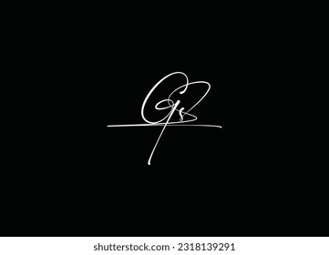 alphabet GS letter logo icon and vector logo design