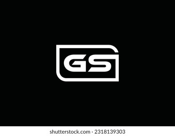 alphabet GS letter logo icon and vector logo design