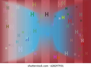 Alphabet H art template