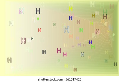 Alphabet H background icon