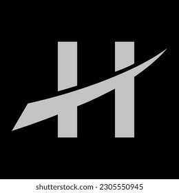 Alphabet H oder HH, Anfangsbuchstaben, Immobilienlogo, Vektorvorlage