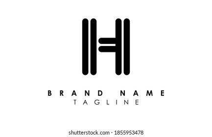 Letras del logotipo Alphabet H Logo de Iniciales Monograma