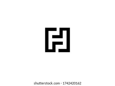 diseño del vector del logotipo del alfabeto H