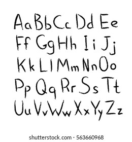 alphabet  hand drawn