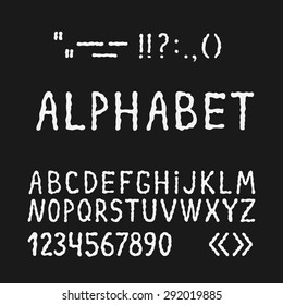 Alphabet, hand drown, EPS10