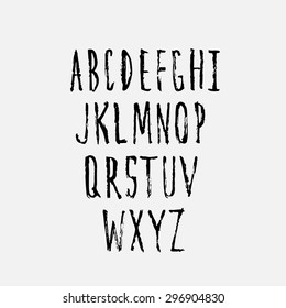 Alphabet, hand drown, EPS10