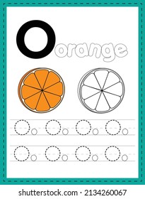 Alphabet handwriting word tracing and coloring worksheets
