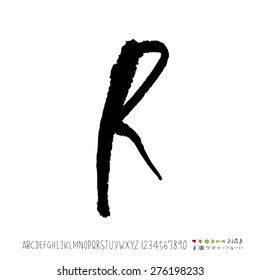 alphabet  / Handwritten alphabet - vector