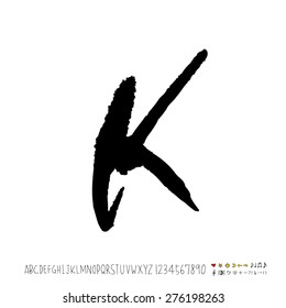 alphabet  / Handwritten alphabet - vector