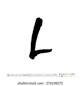 alphabet  / Handwritten alphabet - vector