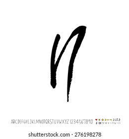 alphabet  / Handwritten alphabet - vector