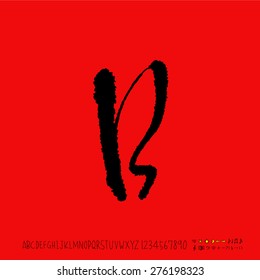alphabet  / Handwritten alphabet - vector