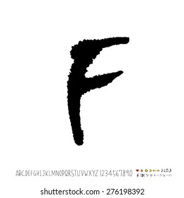 alphabet  / Handwritten alphabet - vector