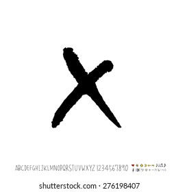 alphabet  / Handwritten alphabet - vector