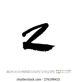 alphabet  / Handwritten alphabet - vector